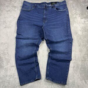 TPJ The Perfect Jean Mens Thick Thicc Stretch Denim Jeans Tapered Whiskering